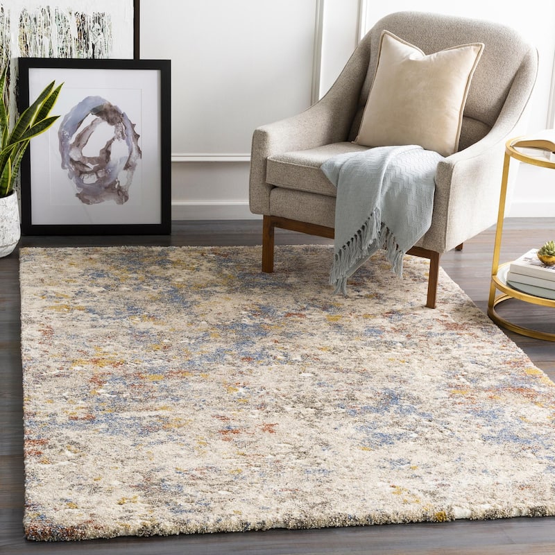 Livabliss Tuscany Mid-Century Medallion Area Rug - Brown - 4' 3" x 5' 7"