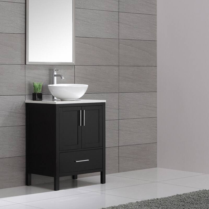 Kraus 15-3/4" Ceramic Vessel Bathroom Sink - Includes Pop-Up Drain