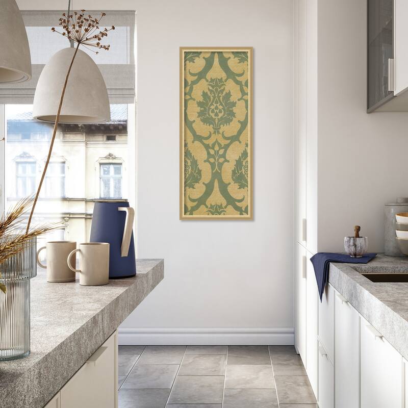 Amanti Art Framed Fabric Pinboard Medallion Motif III by Baxter Mill Archive Printed Bulletin Board