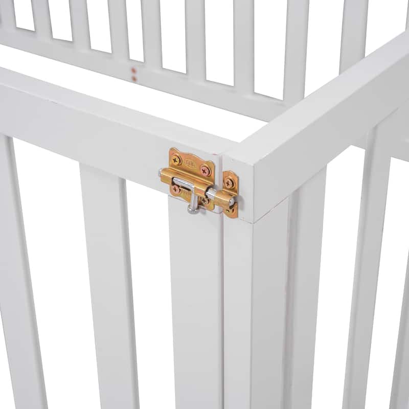 Montessori Twin Floor Bed with Fence and Door - Safe, Fun, and Functional Design for Toddlers