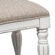 preview thumbnail 5 of 4, Magnolia Manor Antique White Accent Bench - Width 24" x Depth 16" x Height 19"