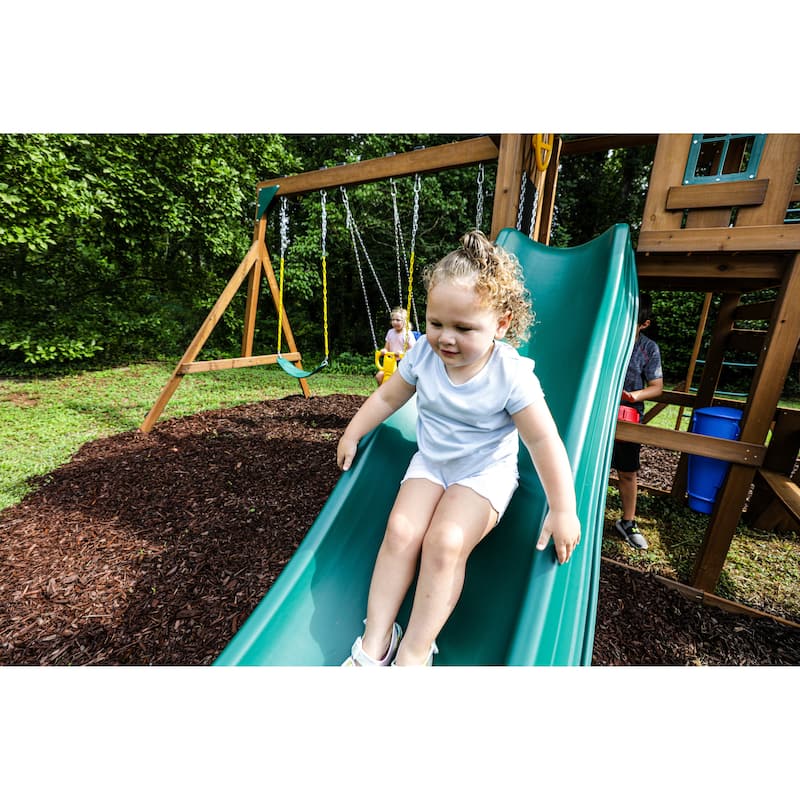Swing-N-Slide Super Knightsbridge Wood Outdoor Swing Set
