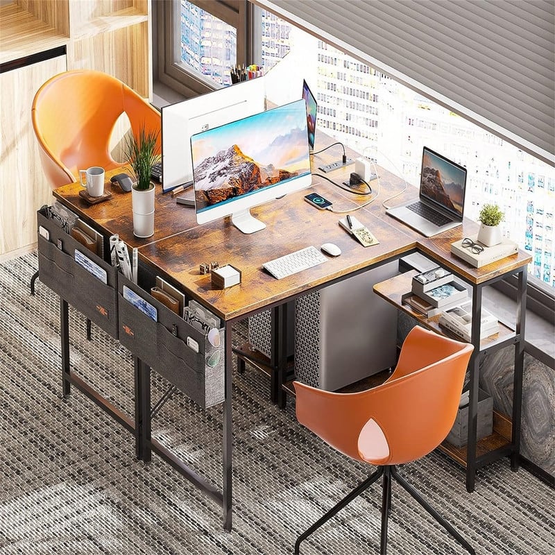 40 Inch Small L Shaped Gaming Computer Desk