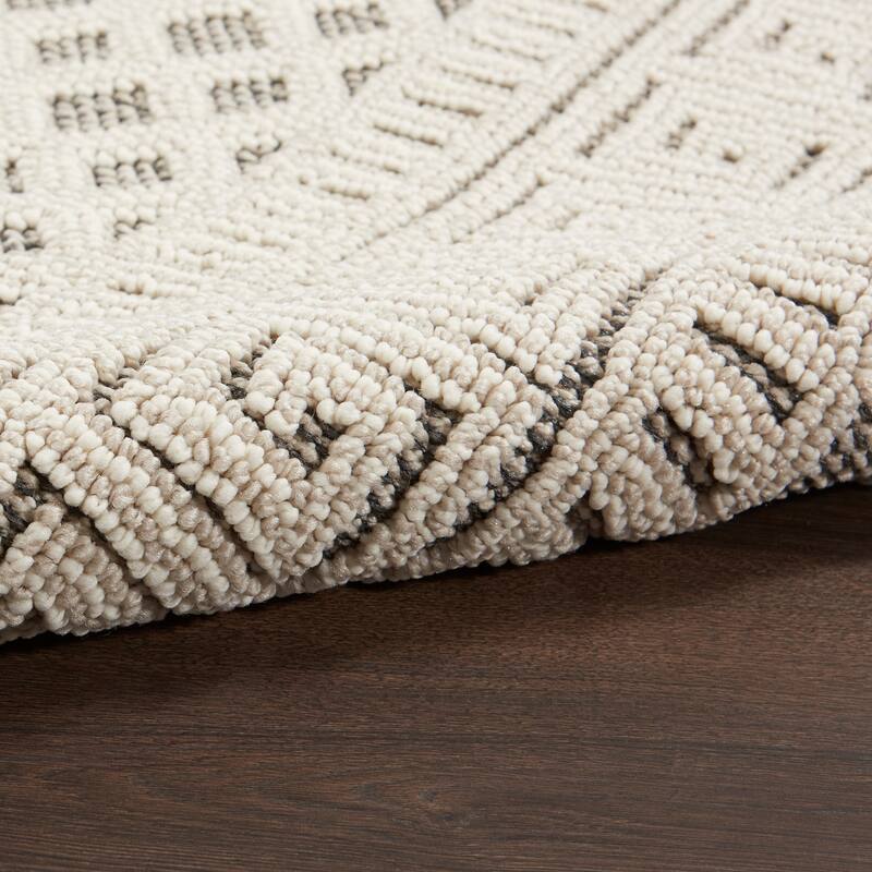 Nourison Elwood Contemporary Greek Key Lattice Geometric Area Rug