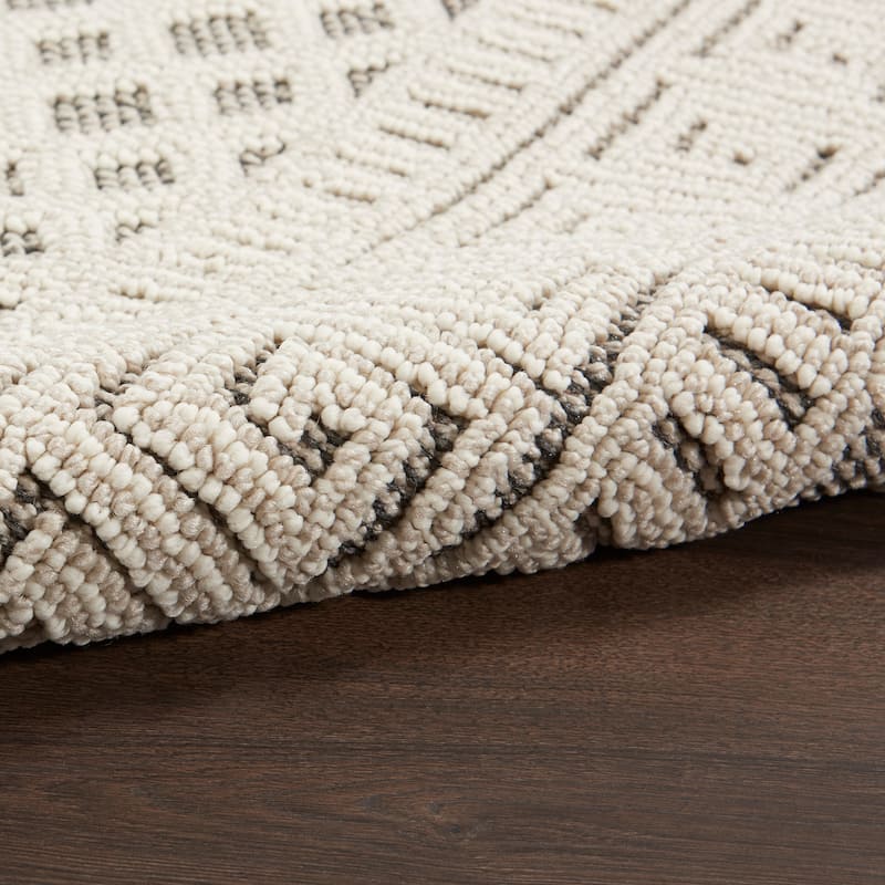 Nourison Elwood Contemporary Greek Key Lattice Geometric Area Rug