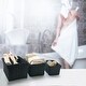 preview thumbnail 5 of 30, Checkered Woven Strap Storage Baskets (Set of 3) - 7.8 L x 5.3 W x 4.2 H
