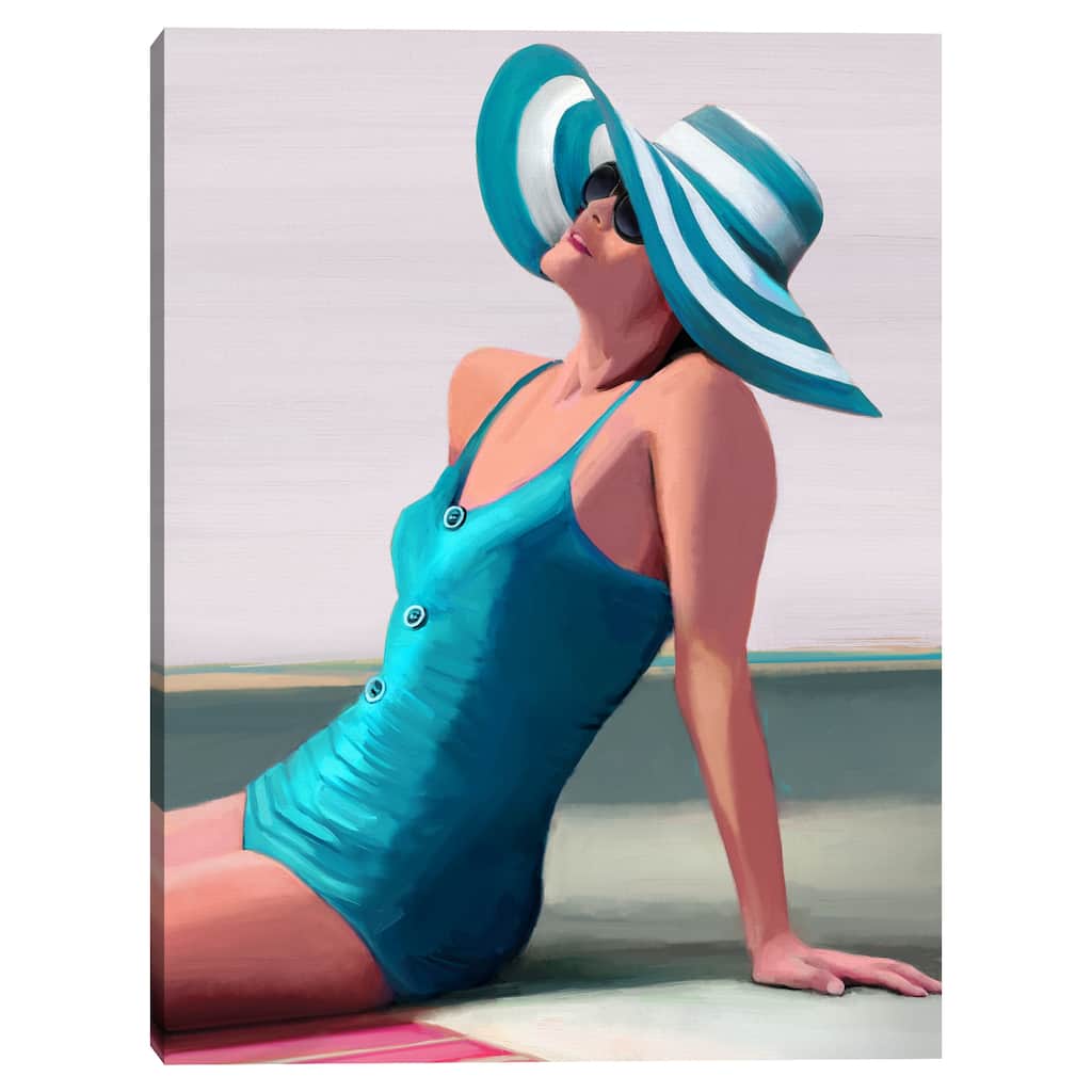 Retro Beach Girls II by Studio Arts Canvas Art Print