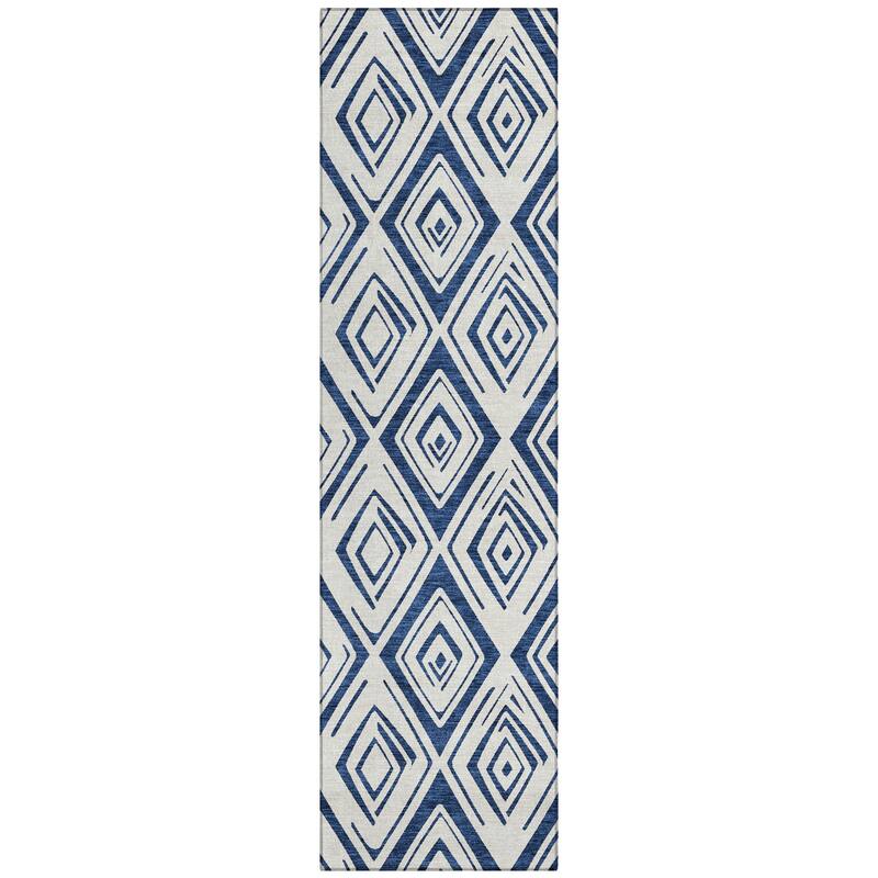 Machine Washable Indoor/ Outdoor Chantille Ombre Diamonds Rug