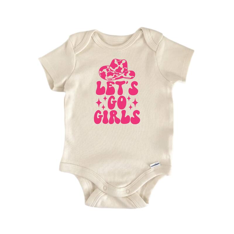 Let's Go Girls Country Western - Baby Boy Girl Clothes Bodysuit Funny Cute Newborn - Blue - 0-3M