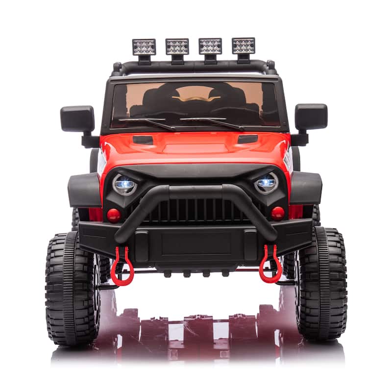 24V Kids Electric Ride-On Car for Ages 3+, Remote Control with 400W Motor & Bluetooth - Red