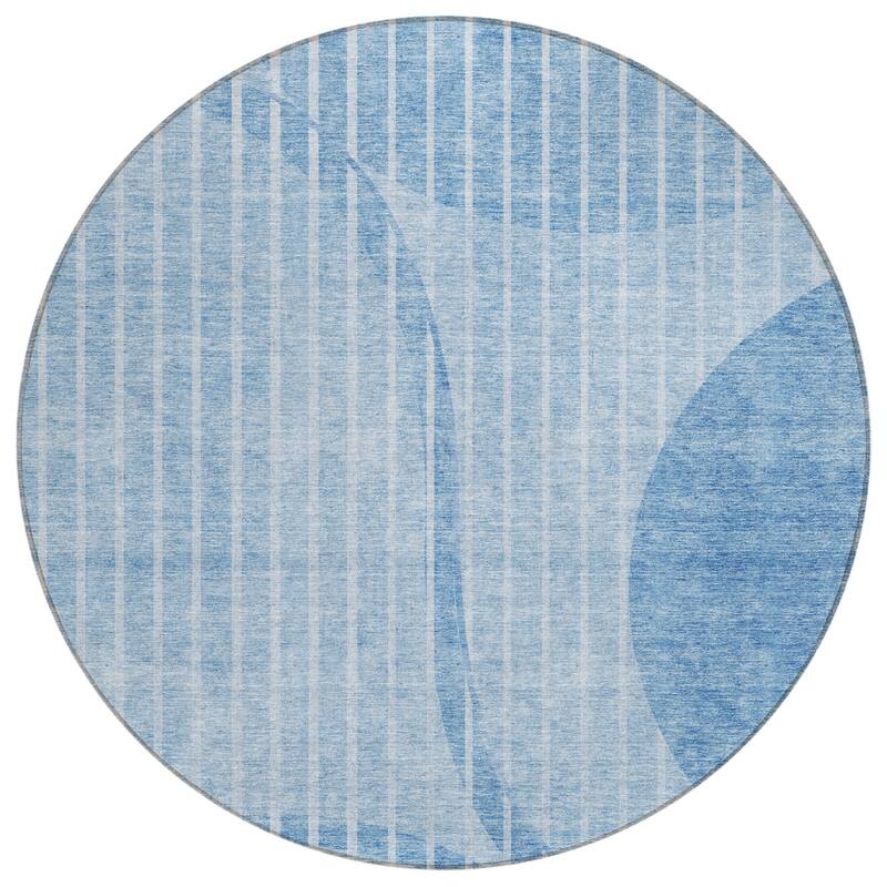 HomeRoots Striped Transitional Rectangle Outdoor Rug