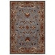 preview thumbnail 25 of 39, SAFAVIEH Handmade Heritage Traditional Blue/ Beige Wool Area Rug 6' x 9' - Blue/Beige - Rectangle