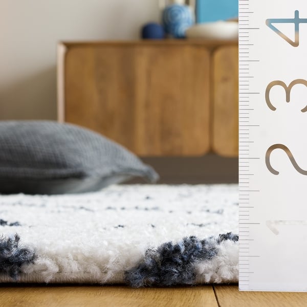 dimension image slide 7 of 8, SAFAVIEH Arizona Shag Nevada 1.2-inch Thick Rug