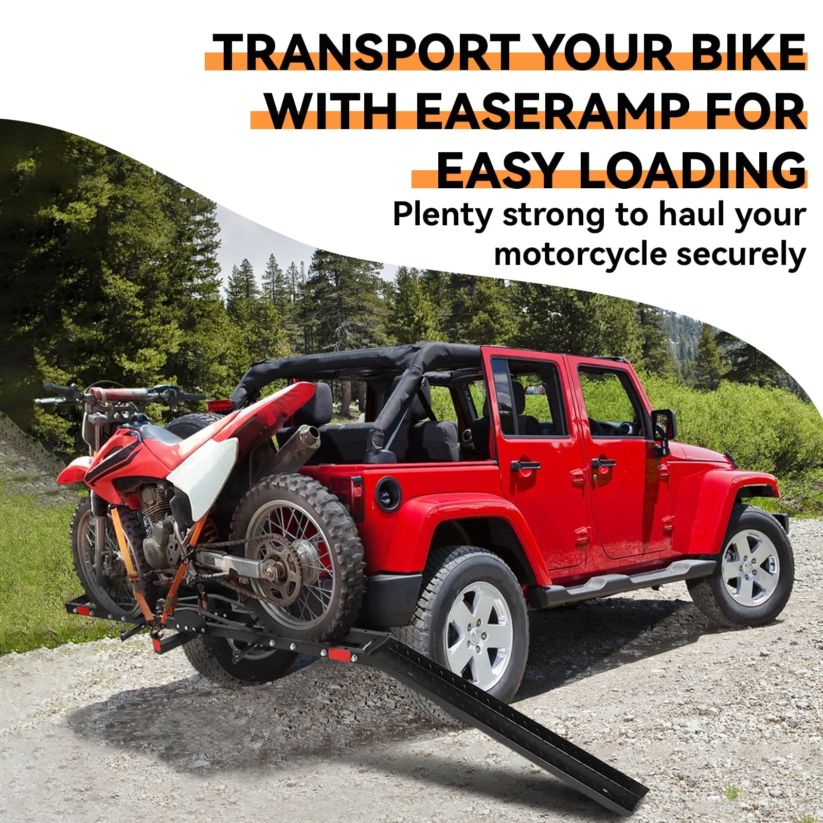 Black Widow Dirt Bike Rack For Jeep Wrangler Wrangler Trailer