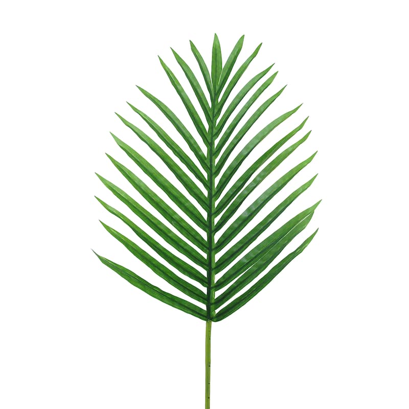 Set of 3 Artificial Hawaiian Tropical Areca Palm Leaf Stem Plant Greenery Foliage Spray Branch 25.5in