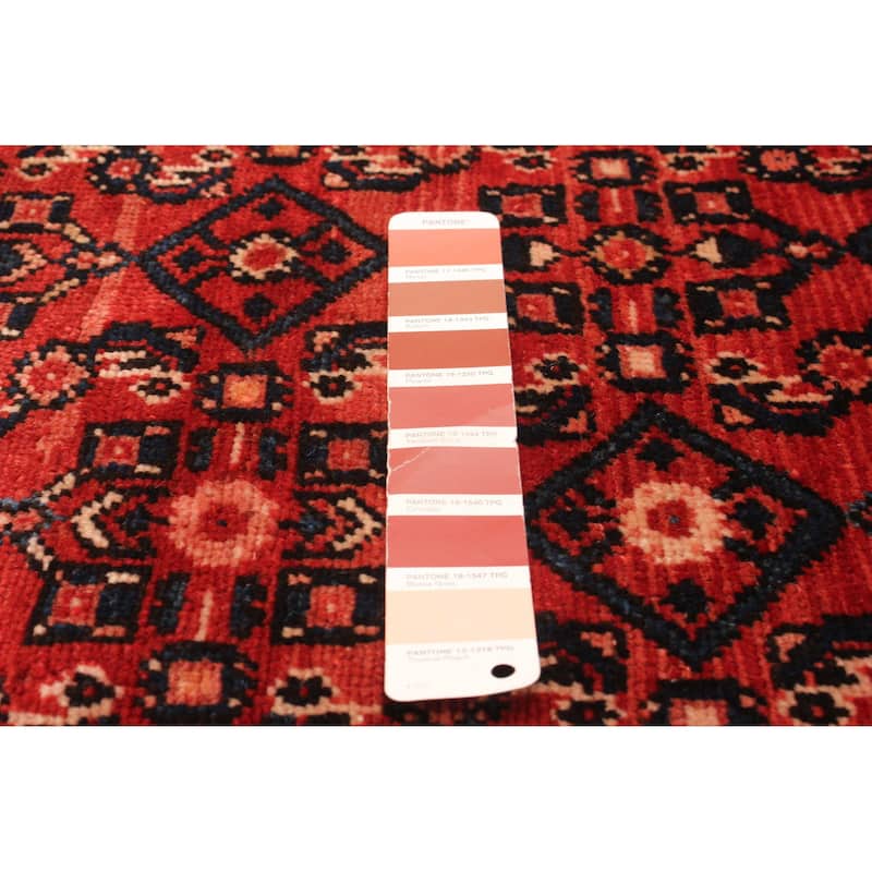ECARPETGALLERY Hand-knotted Andelz Red Wool Rug - 3'7 x 10'1