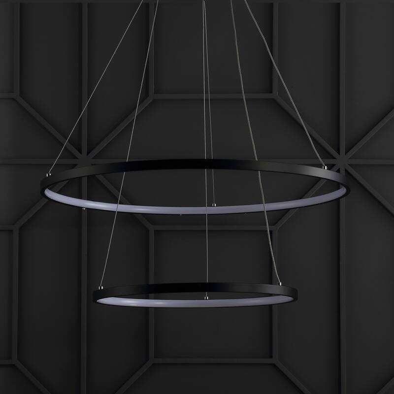 Kinsley Modern Bohemian Iron Integrated LED Pendant by JONATHAN Y