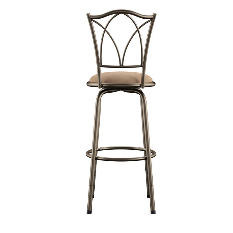Avalon Double Cross Swivel High Back Counter Barstool (Set of 3) by iNSPIRE Q Classic