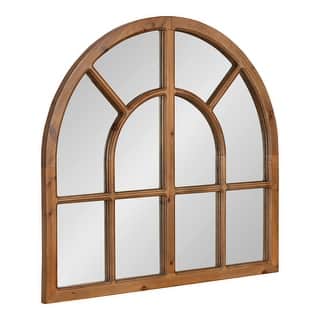 Kate and Laurel Boldmere Wide Arch Windowpane Mirror