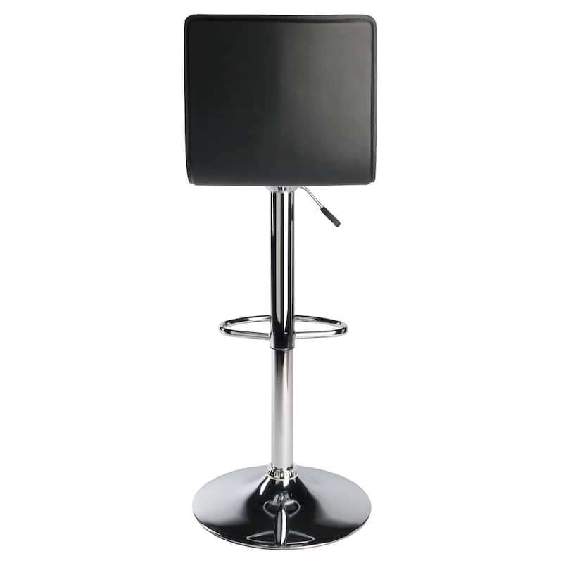 Spectrum High-back Ajustable Swivel Stool, Black and Chrome - 16.34"W x 20"D x 45.08"H