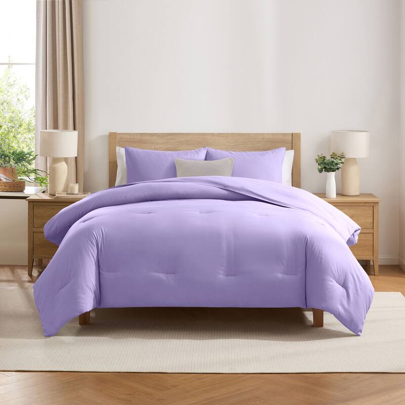 Empyrean Modern Reversible Comforter - Lavender - King