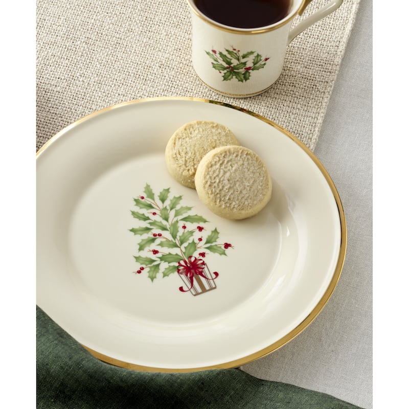 Lenox Holiday Tree Accent Plates, Set of 4