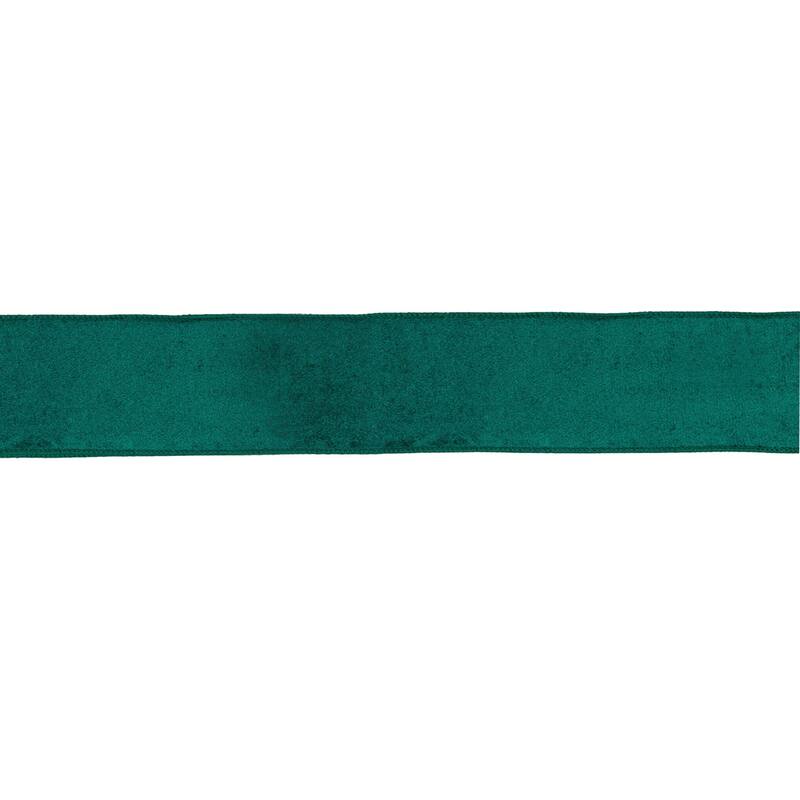 Teal Blue Wired Ribbon 2.5" x 10 Yds. - N/A