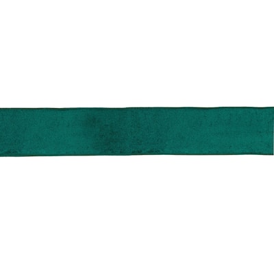 Teal Blue Wired Ribbon 2.5" x 10 Yds. - N/A