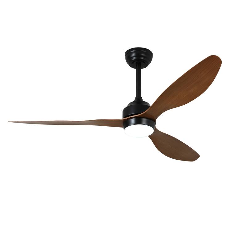 Sofucor 52" Ceiling Fan with Lights Quiet DC Motor 3 ABS Blade 6 Speed Levels,Remote Control,for Patio Living Room,Bedroom