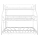 preview thumbnail 10 of 9, Space-Saving Triple Bunk Bed with Long & Short Ladders and Full-Length Guardrails