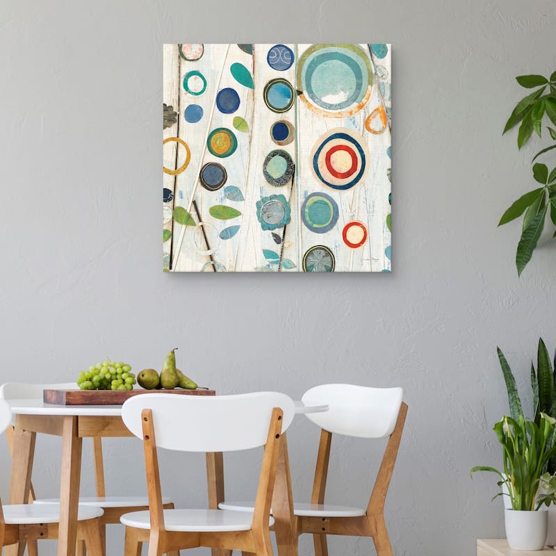 Ocean Garden I Square by Candra Boggs Canvas Art Print