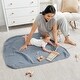 preview thumbnail 2 of 3, Baby Muslin Blanket - Large 40" X 40", Pacific Blue, By Comfy Cub - Pacific Blue