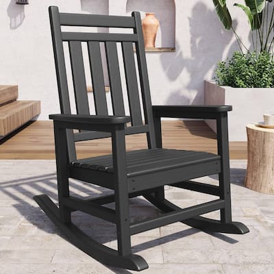 Outdoor All Weather Resistant Rocking Chair for Patio, Porch - N/A