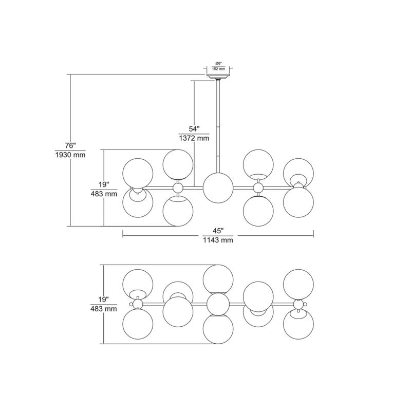 Elk Home Affinity Chrome Glass 10 Light Chandelier