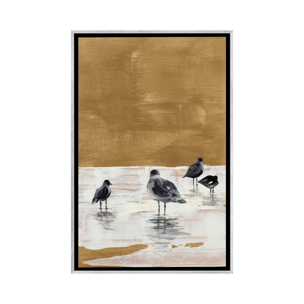 iCanvas "Seagulls Chillin'" by Lanie Loreth Framed