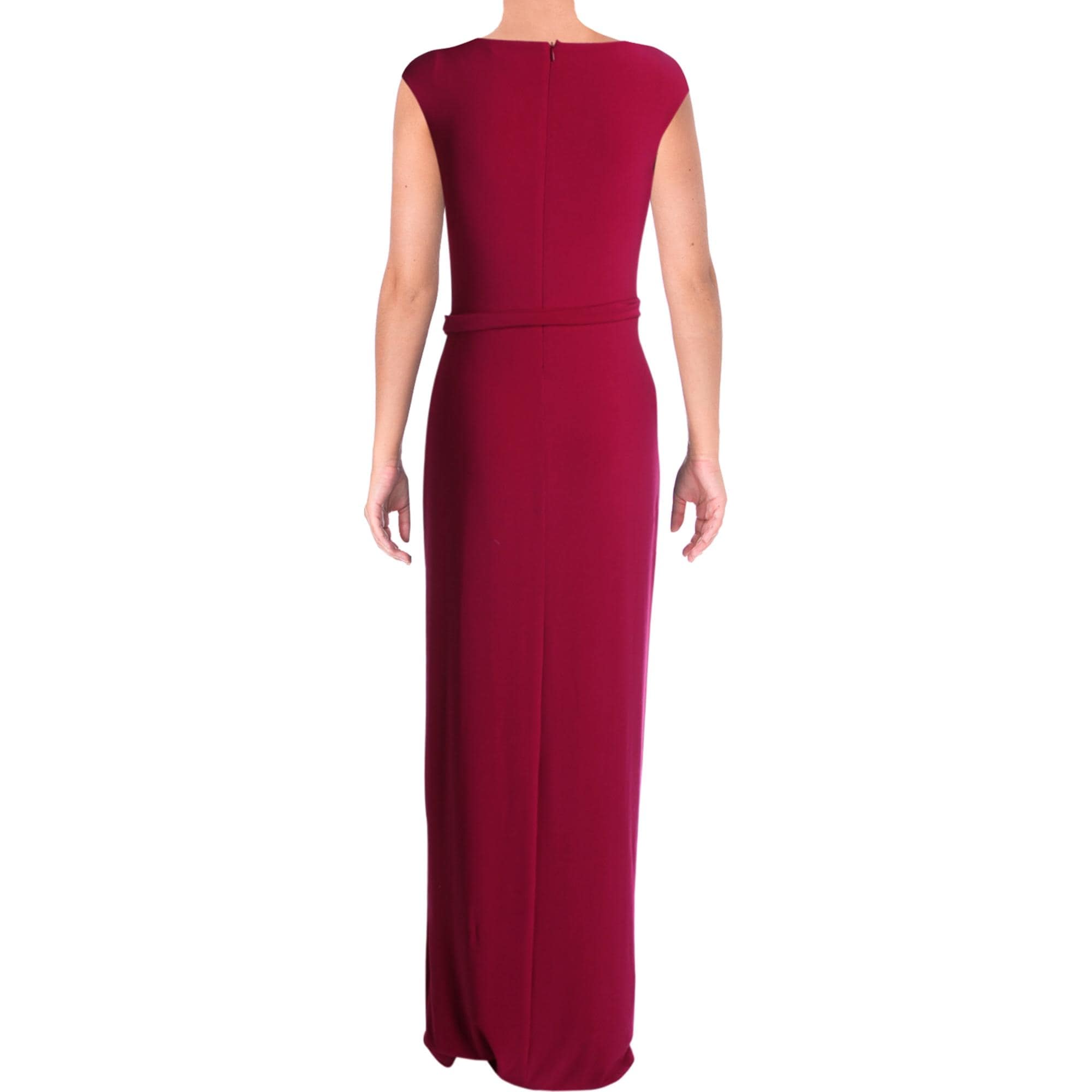 wrap over evening dress