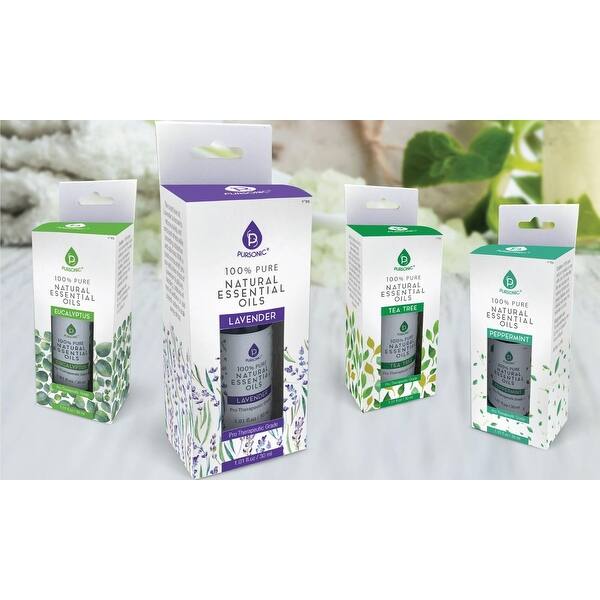 Shop Pursonic 100 Pure Natural Essential Aromatherapy Oils Tea Tree Overstock 26435429