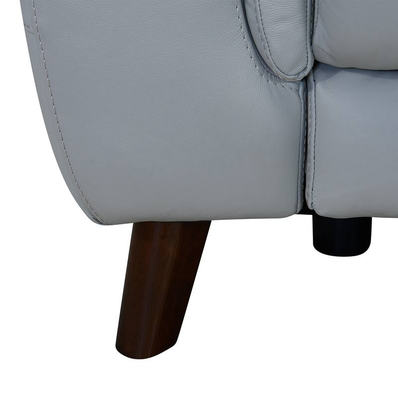 Lizette 78" Dove Gray or Brown Leather Power Recliner Sofa with USB