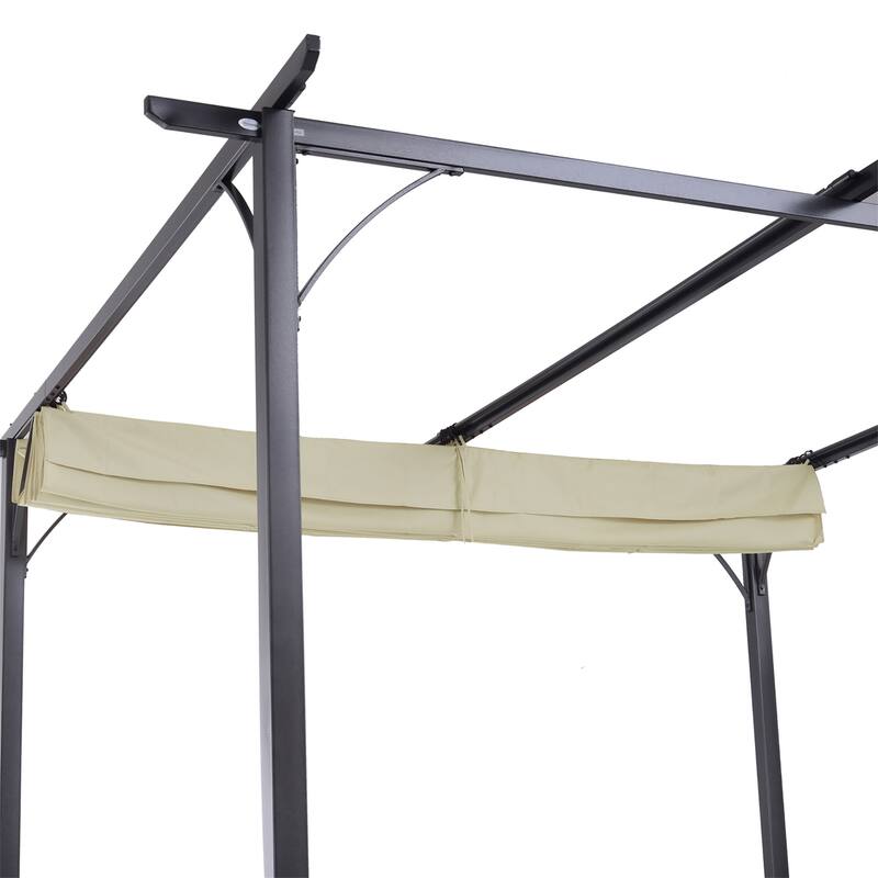 10' x 10' Outdoor Retractable Pergola Canopy