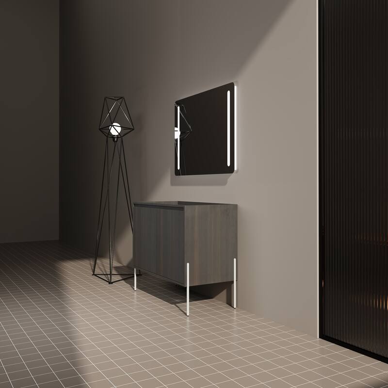 36" Freestanding Bathroom Vanity Cabinet, Soft Close Double Doors, Durable Eco-Friendly Plywood Construction