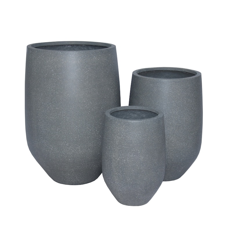 DreamPatio Garden Grove 1-Piece Fiberstone Planter
