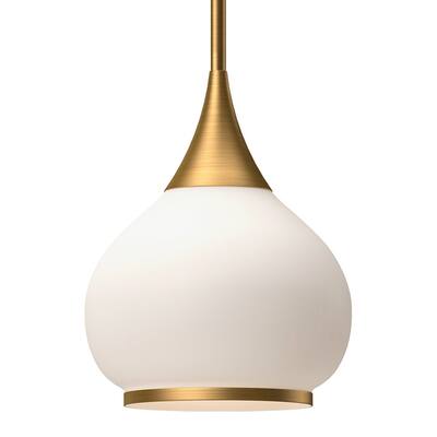 Alora Lighting PD524110OP Hazel 10" Wide Pendant with Opal Glass Shade