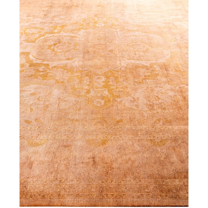 Overdyed One-of-a-Kind Hand-Knotted Area Rug - Beige - 10' 3" x 13' 8"
