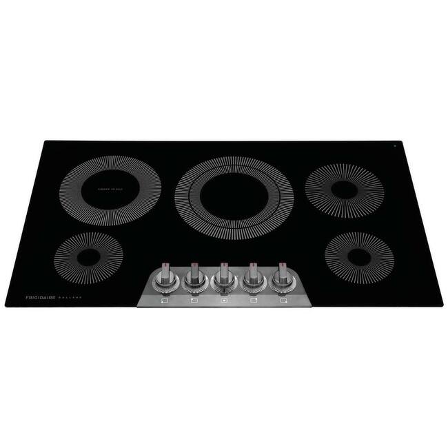 Frigidaire GCCE3670A Gallery 36" Wide 5 Burner Electric Cooktop with - Black Stainless Steel
