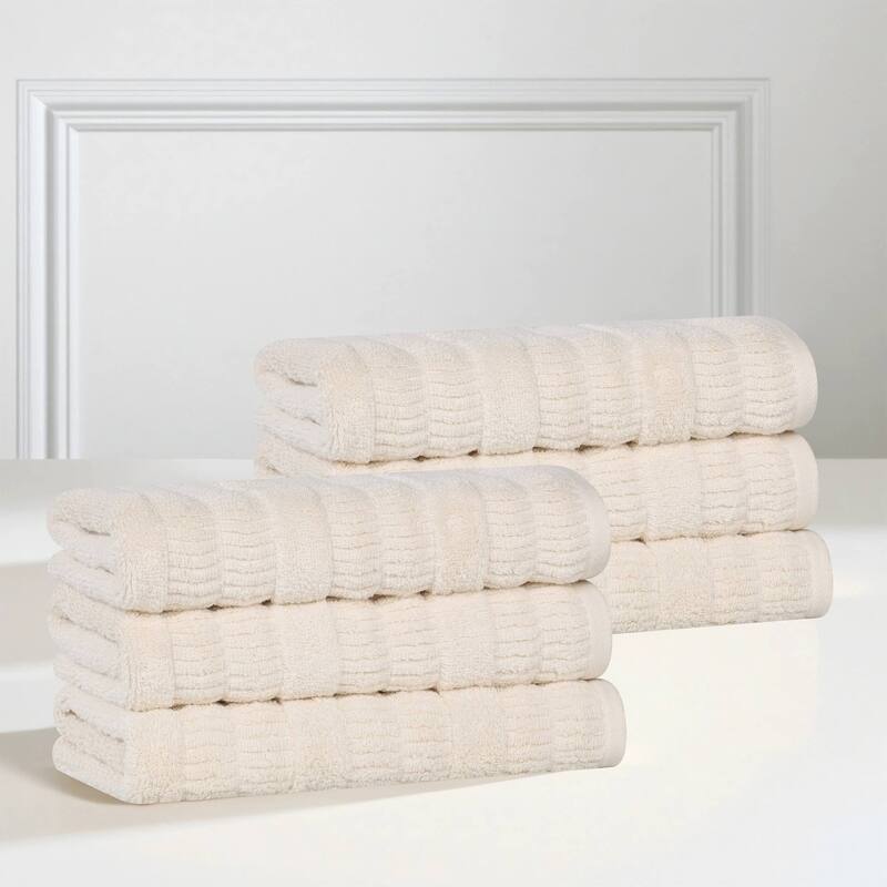 Superior Mika Smart Twist Viscose Cotton Blend Hand Towels, Set of 6