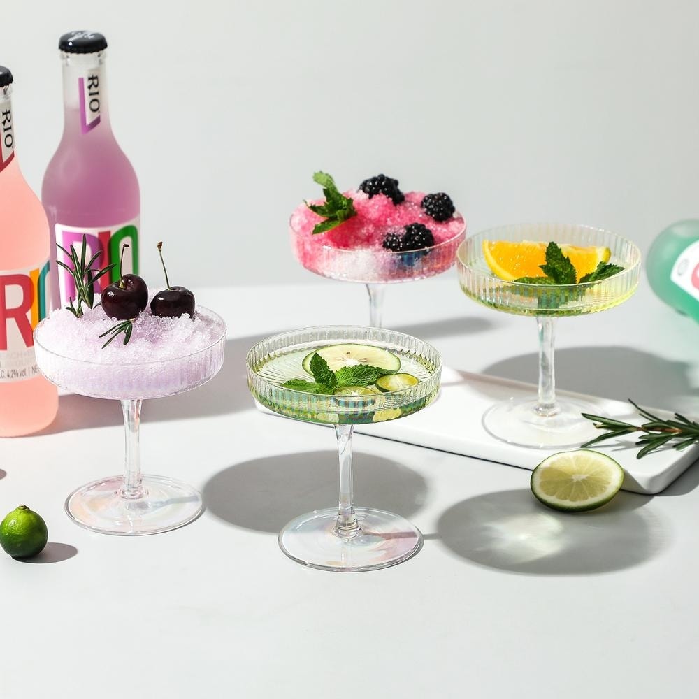 Iridescent Martini Coupe Glasses Set of 2 – Twist & Tumbler