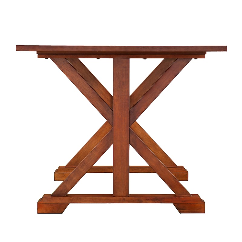 SEI Furniture Oriaga Farmhouse Trestle Dining Table
