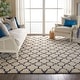 preview thumbnail 21 of 114, Nourison Amore Shag Area Rug Ivory/Dark Blue - 6' 7" x 9' 6" - Runner/Rectangle