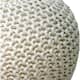 AANNY Designs Lychee Knitted Cotton Round Pouf Ottoman