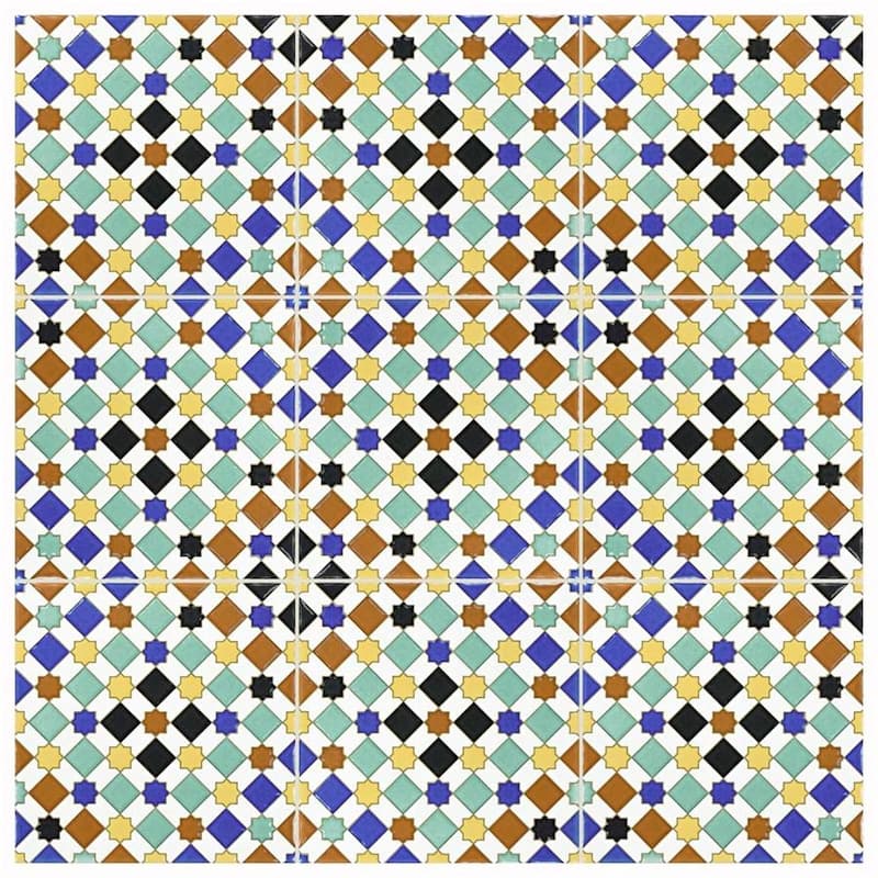 Merola Tile Sevillano Giralda 7-7/8" x 7-7/8" Ceramic Wall Tile - Case (25 Tiles)